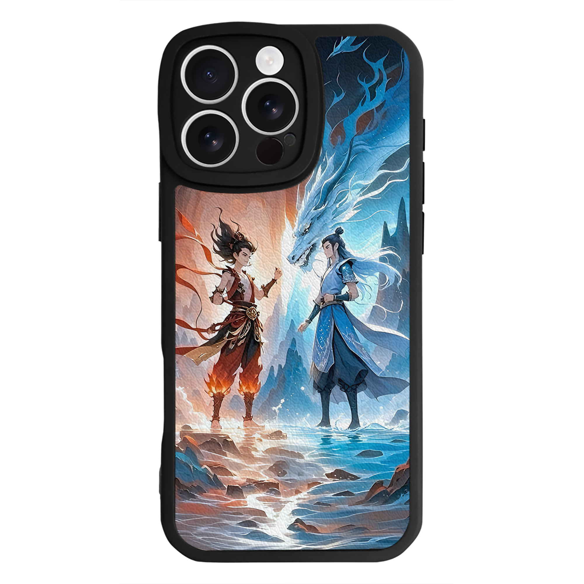 （画像用） Ne Zha 2 ナタ 魔童の大暴れ 【iPhone 16シリーズ対応】シリコンスマホケース（レザー調） 材質：シリコン